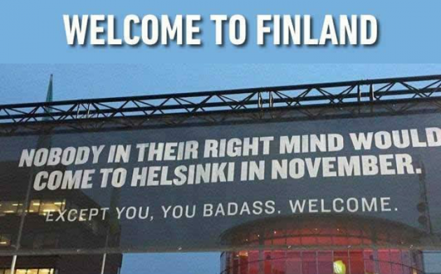 Finland is a mythical place.