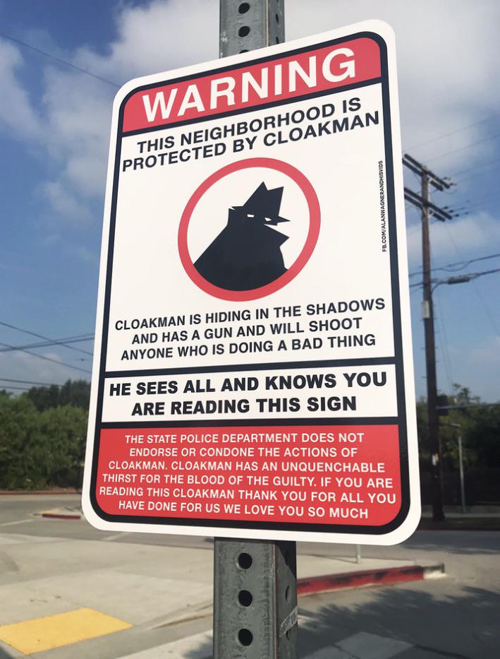 Be aware of the cloakman.