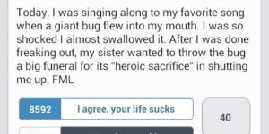 A heroic sacrifice.