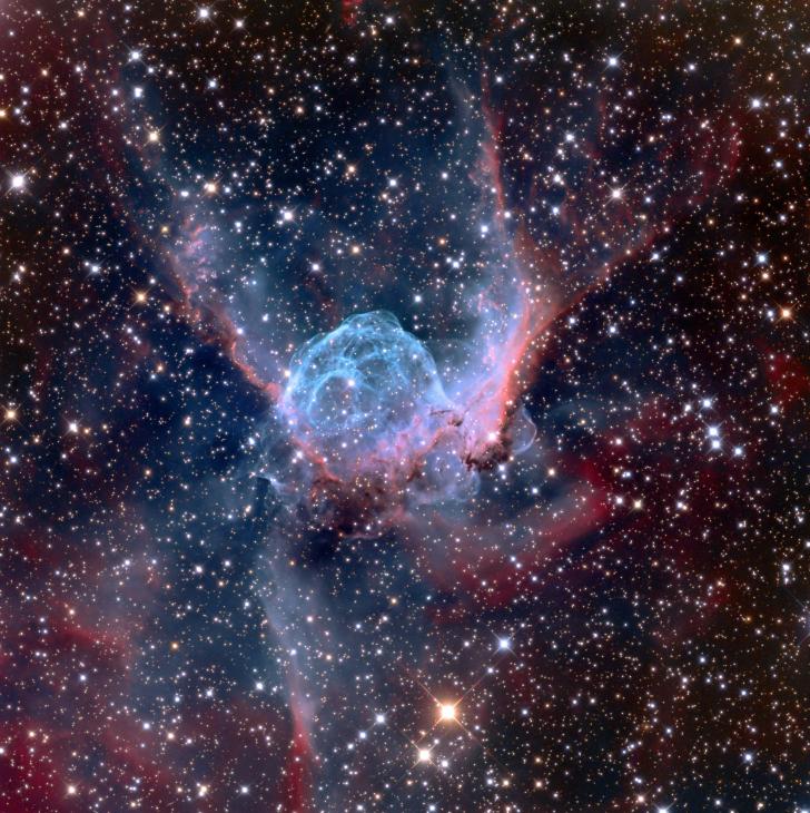 NGC-2359, also known as Thor's Helmet Nebula