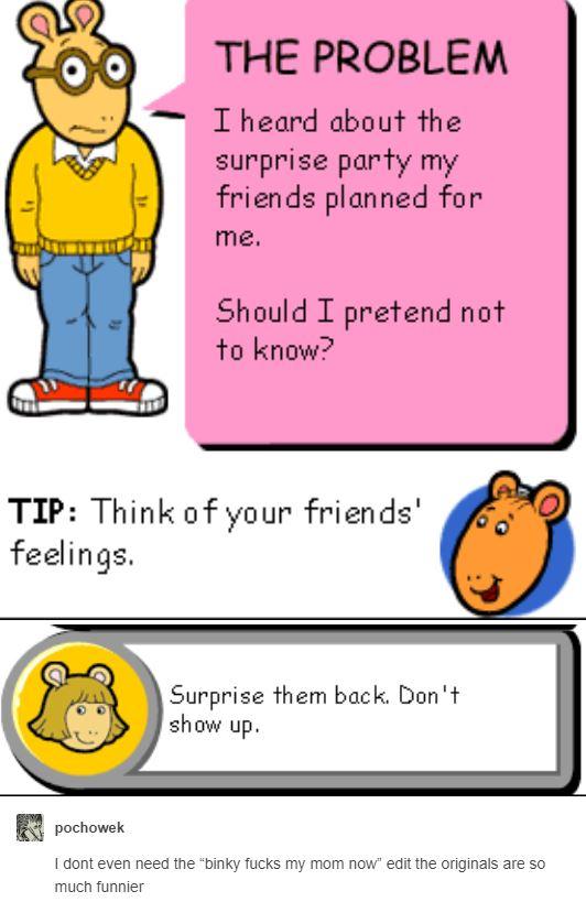 Arthur gets good advice