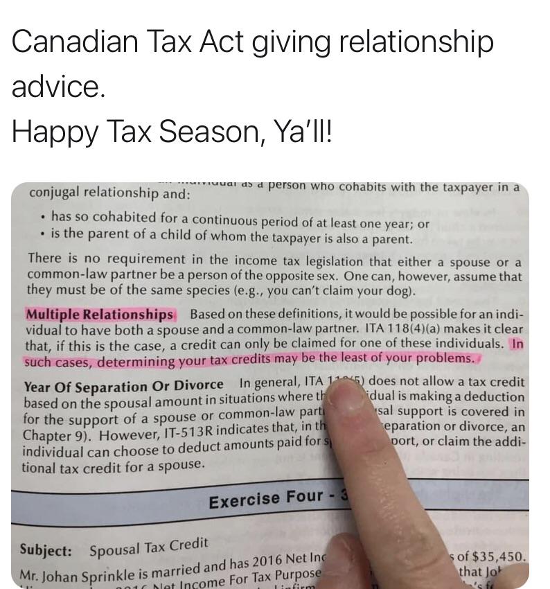 Canada Revenue Agency 2020 Tax Manual