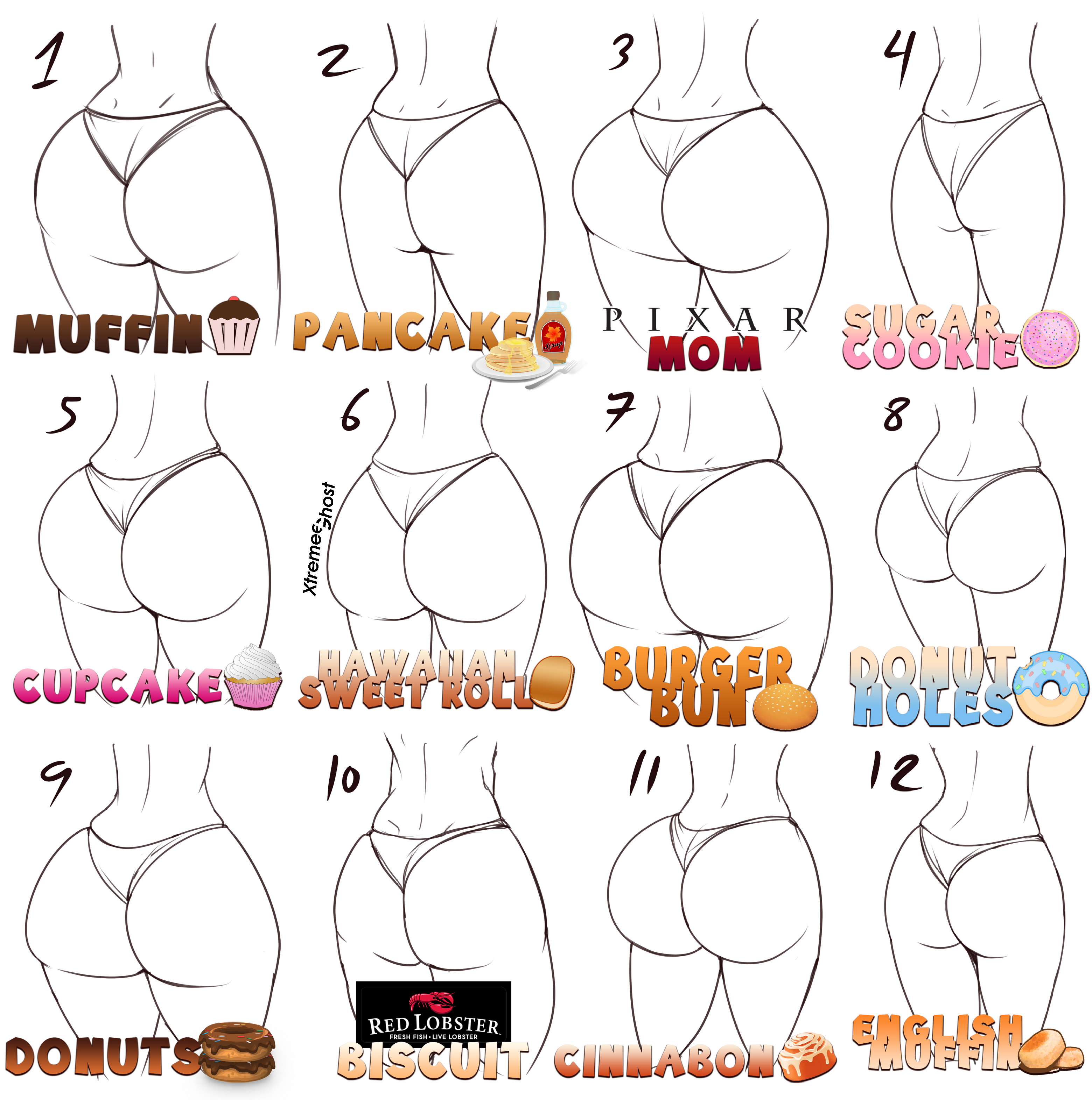 The many butts.