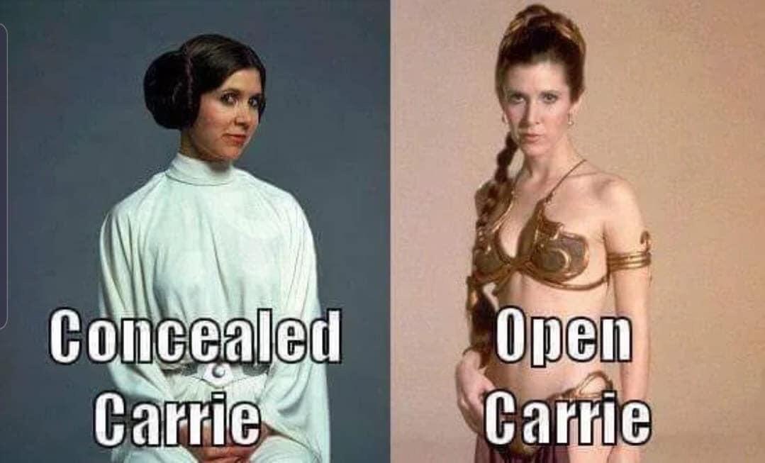 Excuse me, do you have a permit to Carrie?