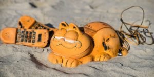 Garfield Phones Have Been Washing Up On This Beach For Three Decades
