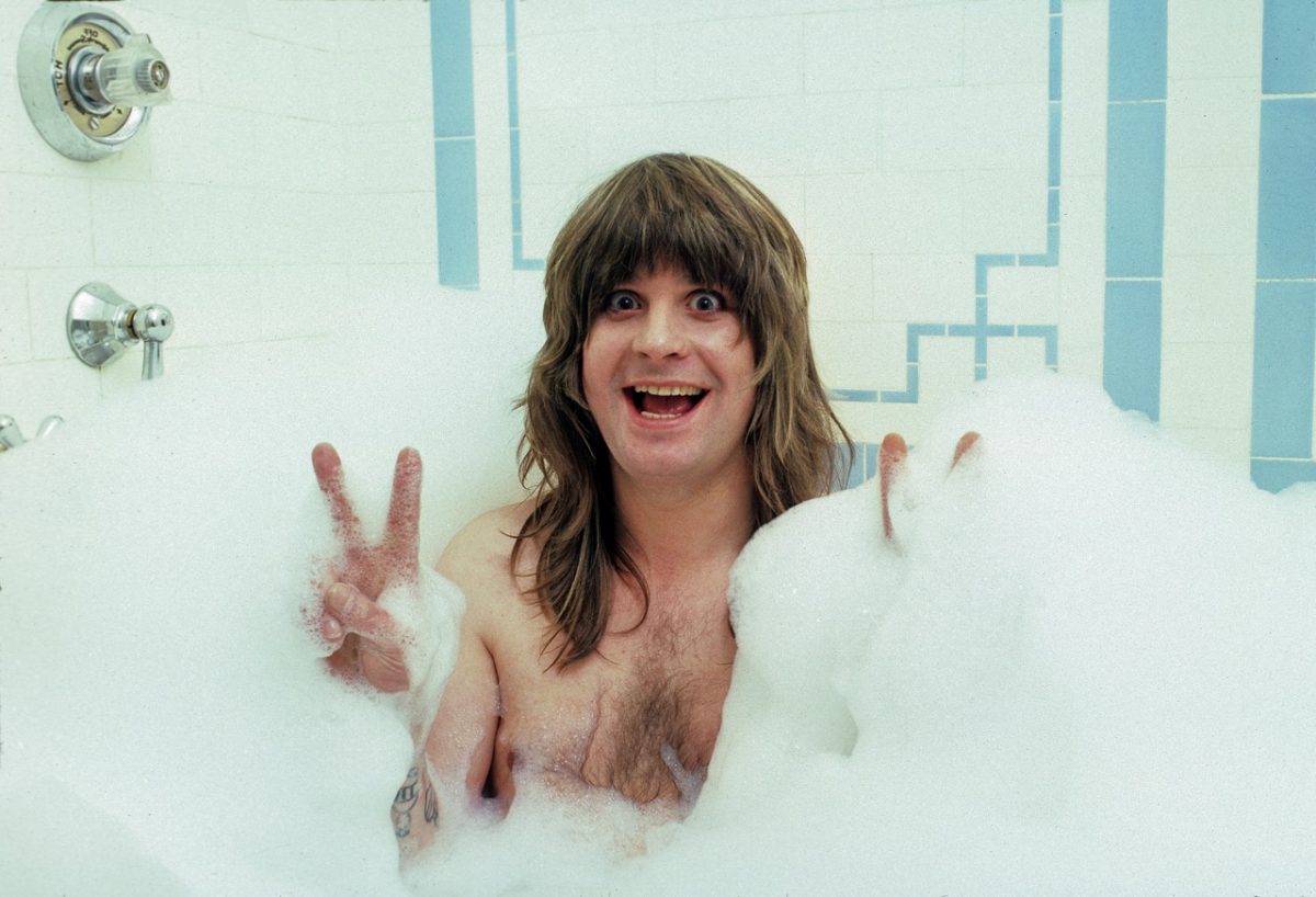 Bubble baths for Ozzy Osbourne, circa 1985.