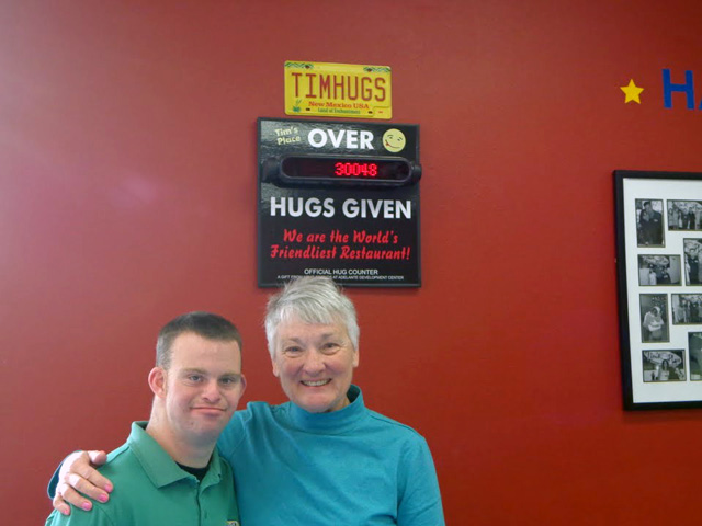 Tim Harris, the only restaurant owner in the US with Down Syndrome, serves 