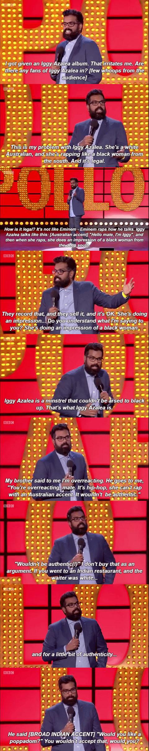 Romesh Ranganathan on Iggy Azalea