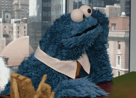 Cookie Monster does not care.