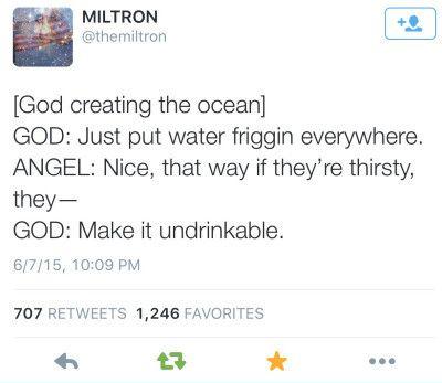 When God made the oceans