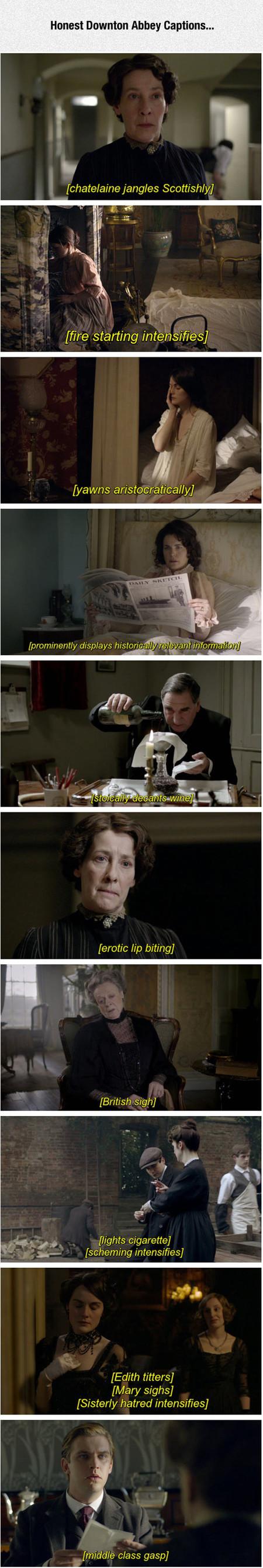 Honest Downton Captions