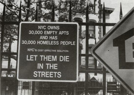 Let them die in the streets - USA, 1990