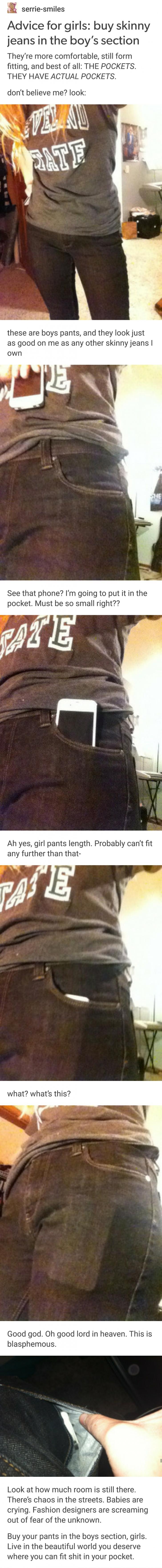 Lifehack: Pockets for everyone