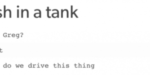 Two fish in a tank