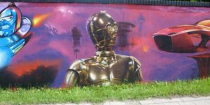 C-3PO graffiti Katowice / Poland