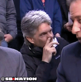 The only logical thing to do when you've been caught picking your nose on national TV...