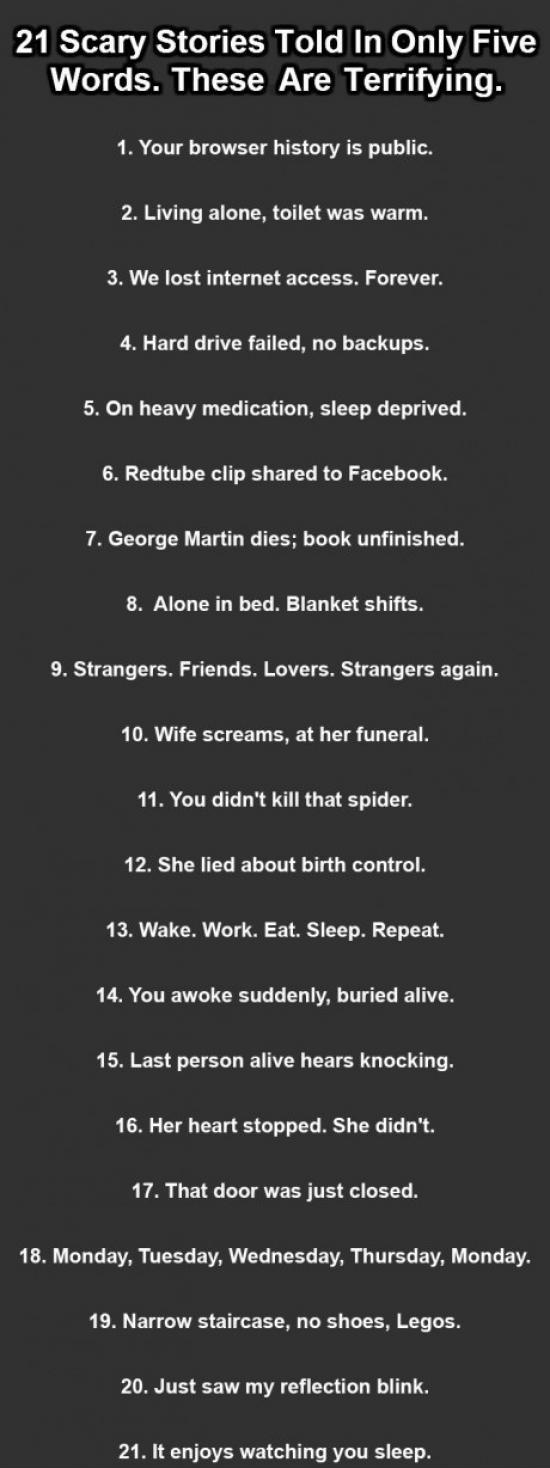 21 Scary Short Stories