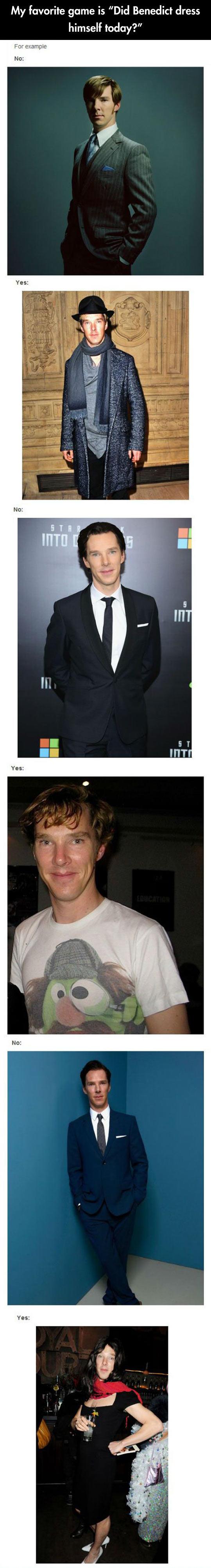 Did Benedict Cumberbatch Dress Himself Today?