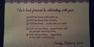 Wedding RSVP…with bells on