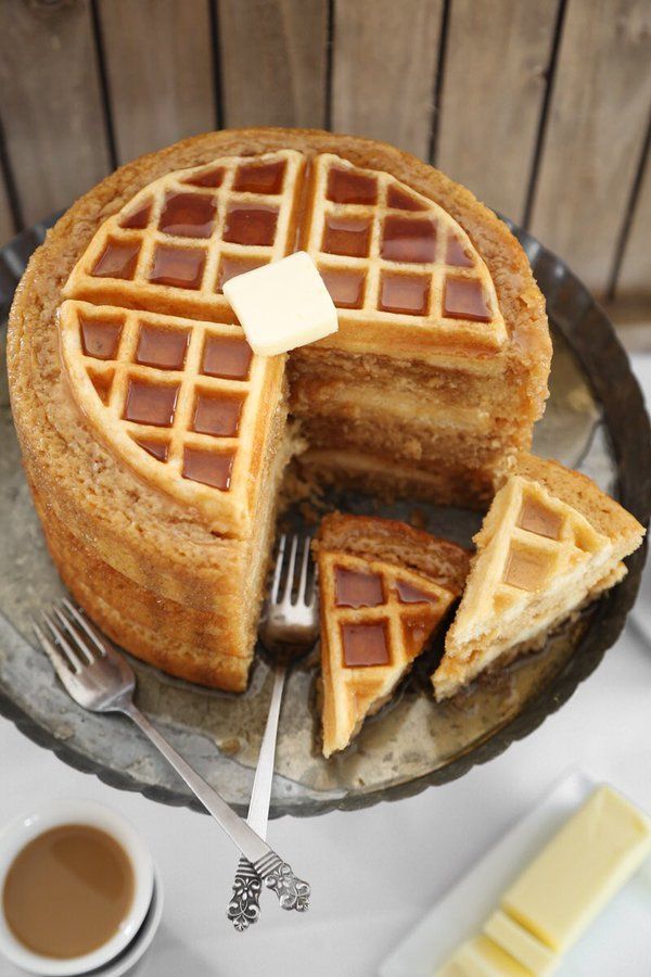 Maple Belgian Waffle Cake. Yes.