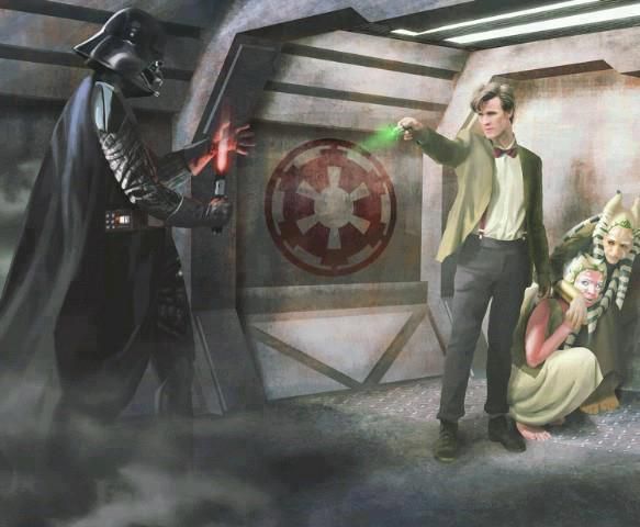 Dr. Who vs. Darth Vader.