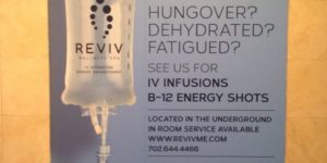 Hungover? Fatigued? Spotted at MGM in Las Vegas.