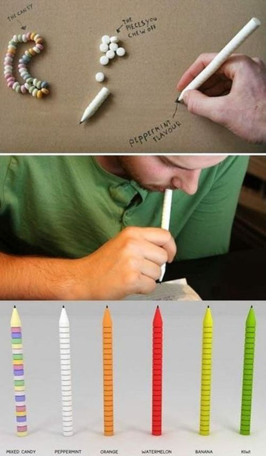 Edible writing utensils.