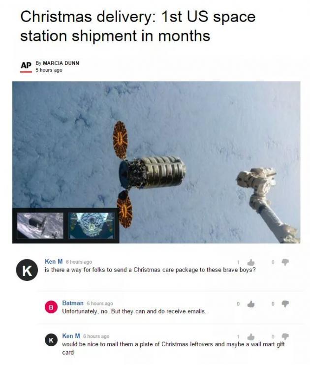 Ken M on ISS shipments
