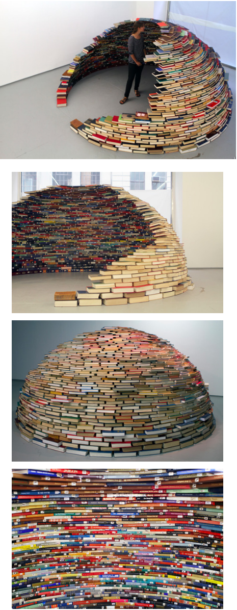 Next time, instead of a sheet fort how about a book igloo?