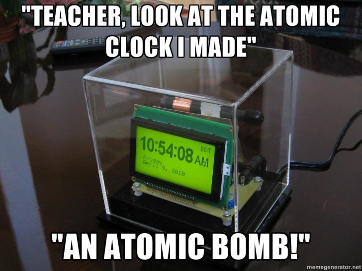 I've wanted to build an atomic clock for a while, but now I'm afraid I may not be white enough...