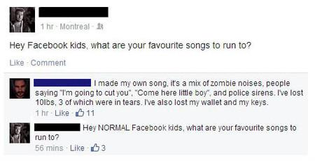 Hey Facebook Kids What Are Your Favourite Songs To Run To?