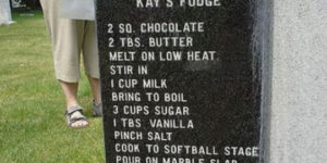 This tombstone takes the… cake.