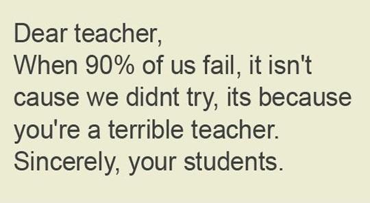 Some Teachers Don't Get It