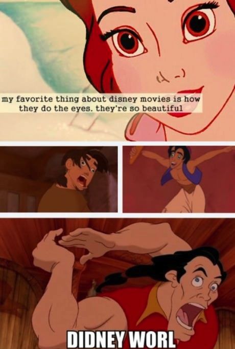My favorite thing about Disney movies.