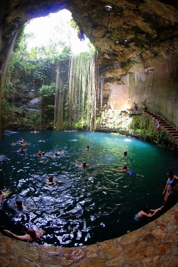 Cenote - Chichen-Itza, Mexico.