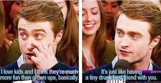 Daniel Radcliffe On Children