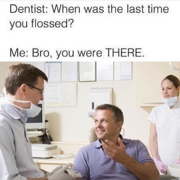 Flossing is a group exercise