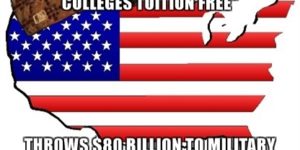 If college was free, nobody would join the military?