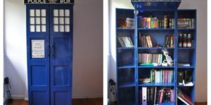 Tardis book case. Do want.