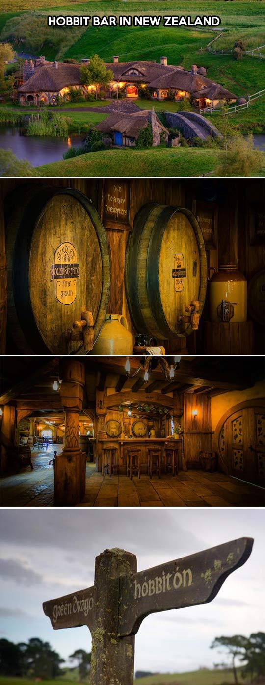 The Hobbit Bar in New Zealand.