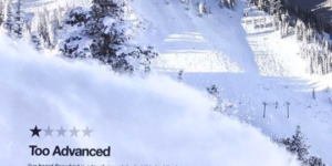 Utah ski resort gets a 1 Star review from a guy in Los Angeles because the mountain was too difficult. They used the one star review to advertise what the mountain is best known for.