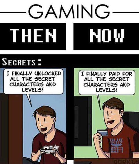 The sadness - gaming then and now.