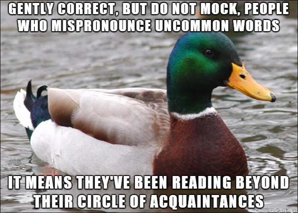 You don't want to discourage people reading, do you?