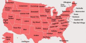 The most lewd-sounding town name in each state