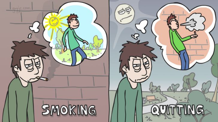 Smoking.