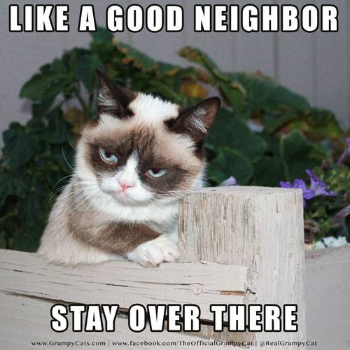 Like a good neighbor...