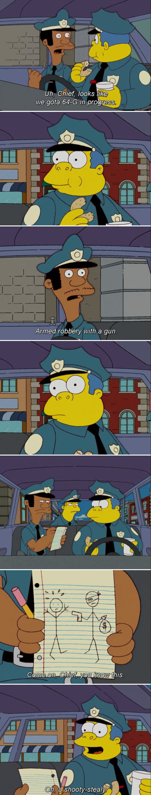 Armed robbery with a gun.