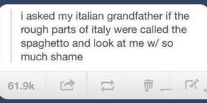 Shaming grandpa.