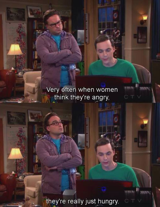 When women think they are angry...