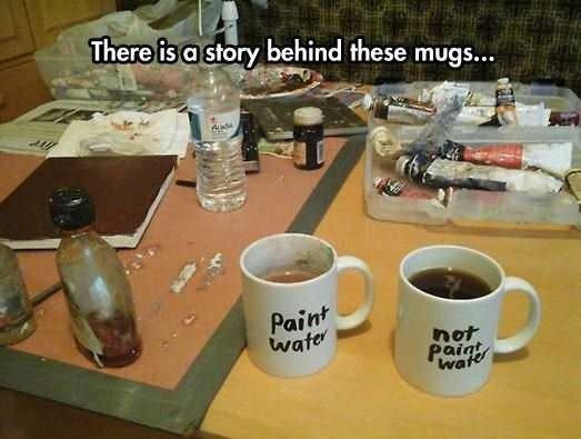 There is a story behind these mugs